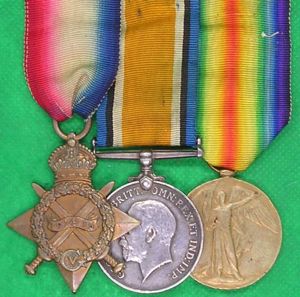 WW1 1914-15 TRIO,1st DRAGOON GUARDS