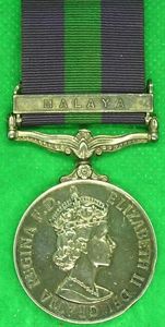 EIIR GSM MALAYA, EAST YORKSHIRE REGIMENT