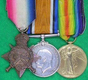 WW1 1914-15 TRIO, 4th CHESHIRE REGIMENT