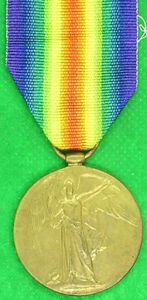 WW1 VICTORY MEDAL, 2nd BORDER REGIMENT, DIED OF WOUNDS F&F …