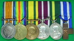 WW1 9th HAMPSHIRE REGT TFEM & MSM GROUP WITH ITALIAN …