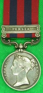 IGS 1854, PERSIA, SJT NEVILLE, BOMBAY SAPPERS & MINERS
