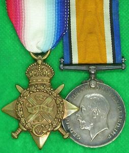 WW1 1914 STAR & BRITISH WAR MEDAL, 5th BORDER REGIMENT, …