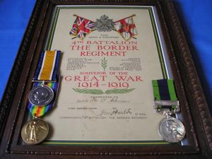 WW1 PAIR & IGS AFGHANISTAN NWF 1919, 1/4th BORDER REGT, …