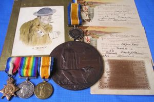 WW1 FAMILY GROUP TO THE KENT BROTHERS FROM PRUDHOE, 16th …
