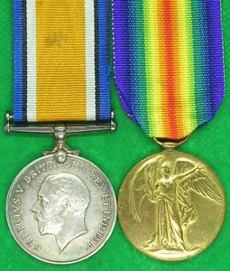 WW1 PAIR, 8th EAST SURREY REGIMENT, KILLED IN ACTION F&F …