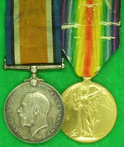 WW1 PAIR, 2nd K.O.S.B FROM FALKIRK