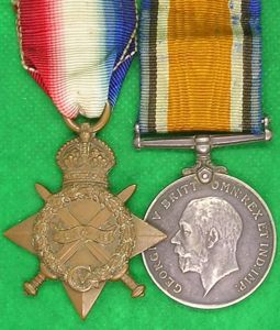 WW1 1914-15 STAR & BRITISH WAR MEDAL, QUEEN'S OWN GLASGOW …