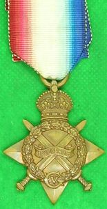 WW1 1914-15 STAR, 1/5th LEICESTER REGT, KILLED IN ACTION F&F …