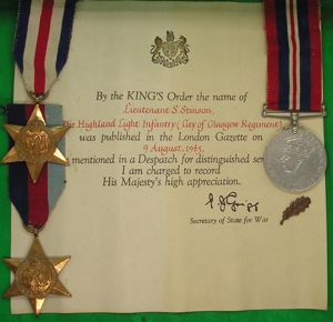 WW2 GROUP WITH ORIGINAL M.I.D CERTIFICATE & COMMISSION SCROLL, OFFICER …
