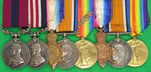 WW1 DCM, MM & TRIO WITH 2x M.I.D, 1st EAST …