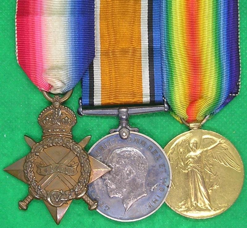 WW1 1914-15 TRIO, TYNE DIVISION R.N.V.R / HOOD BTN R.N.D, FROM GATESHEAD — image 2