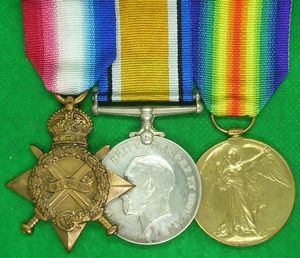 WW1 1914-15 TRIO, R.F.A OFFCER FROM CASTLE DOUGLAS