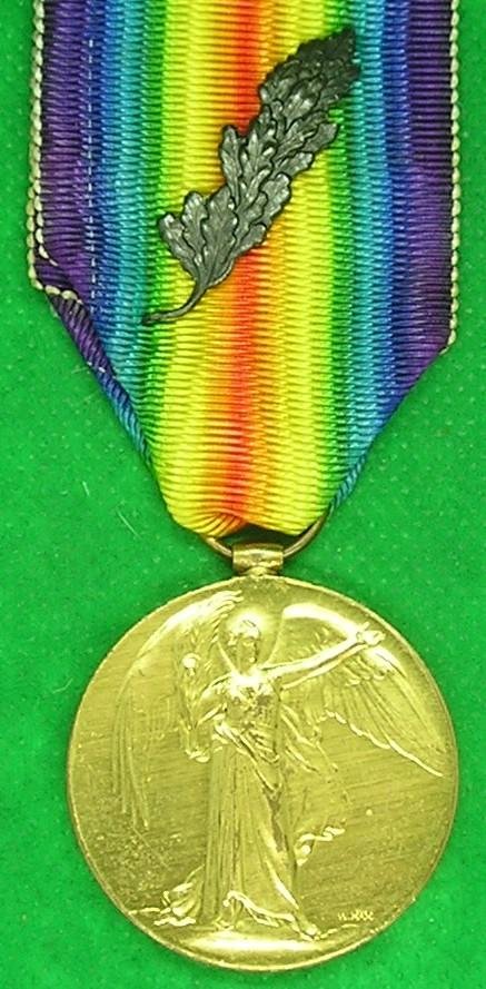 WW1 VICTORY MEDAL, DERBY YEOMANRY OFFICER & DSO RECIPIENT, MID 1917 & KIA F&F 21-11-1917, ATTACHED 14th DURHAM.L.I — image 2