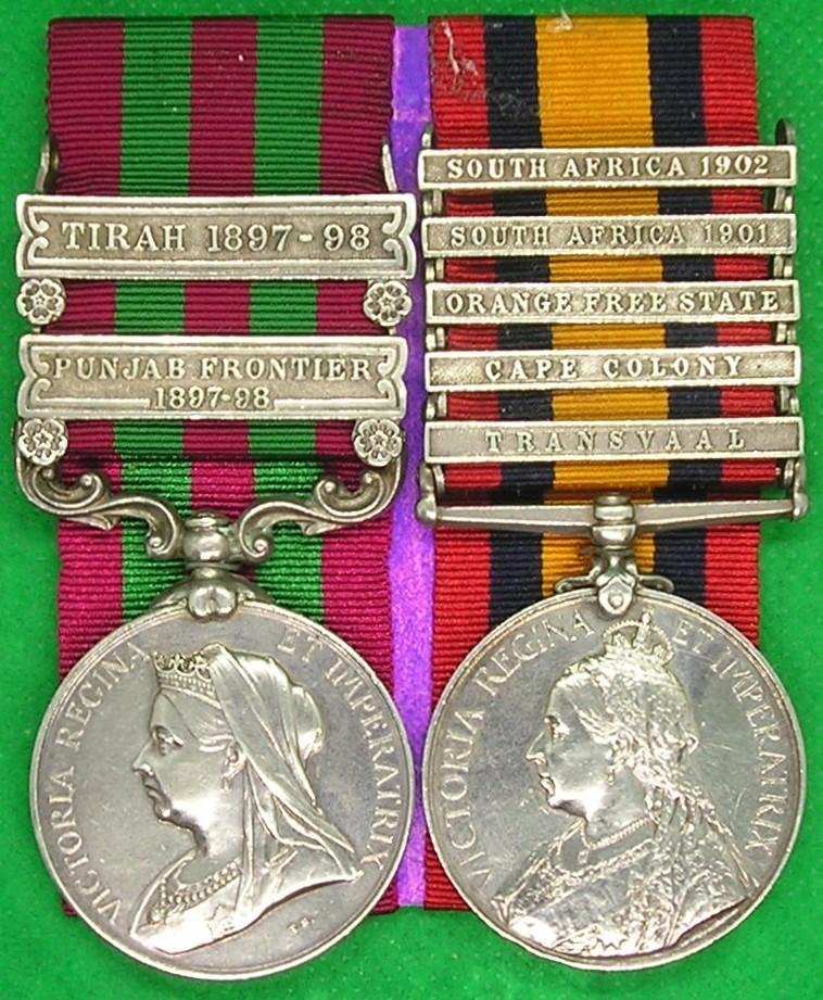 2 BAR IGS 1895 & 5 BAR QSA, 2nd YORKSHIRE LIGHT INFANTRY — image 2