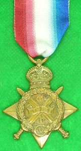 WW1 1914 STAR, 1st NORTHUMBERLAND FUSILIERS, KILLED IN ACTION F&F …