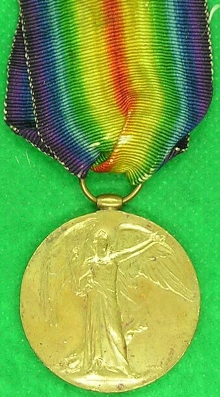 WW1 VICTORY MEDAL, 55th DIV M.T.COY.A.S.C, DIED HOME 11-11-1918, FROM DUNDEE — image 2