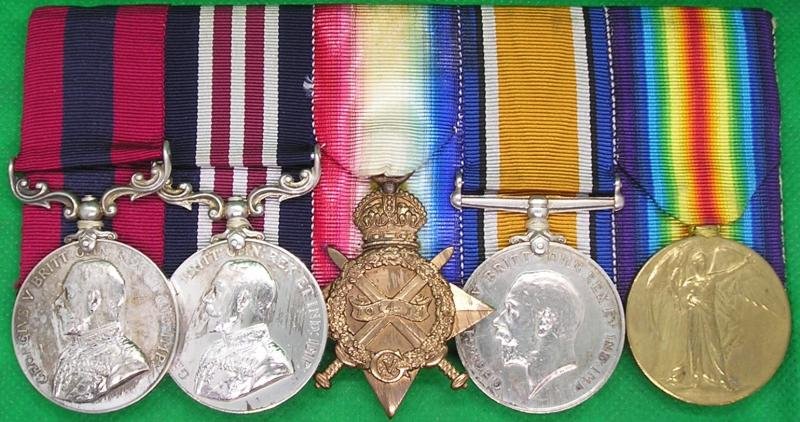 WW1 DCM, MM & TRIO, 4th YORKSHIRE REGIMENT & 150th COY M.G.C, K.I.A F&F 10-4-1918, FROM BEDALE — image 2