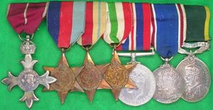 WW2 MILITARY M.B.E GROUP FOR SERVICE IN THE MIDDLE EAST, …