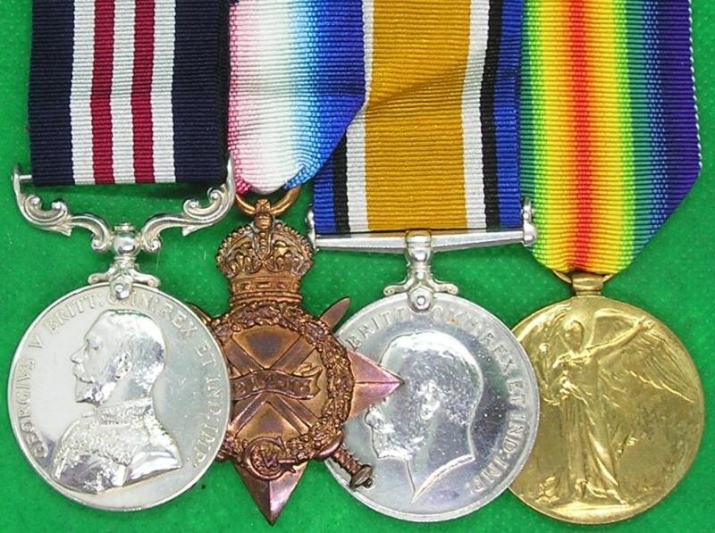 WW1 MILITARY MEDAL & 1914-15 TRIO, 8th BORDER REGIMENT — image 2