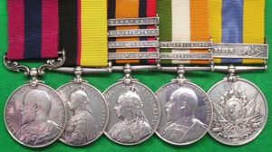 EVII BOER WAR DCM GROUP, NORTHUMBERLAND FUSILIERS