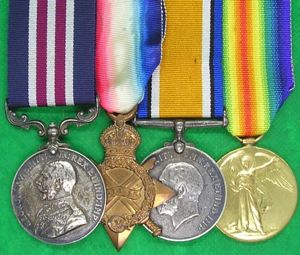 WW1 MILITARY MEDAL (MM) & TRIO, 10th E.YORK.R / HULL …