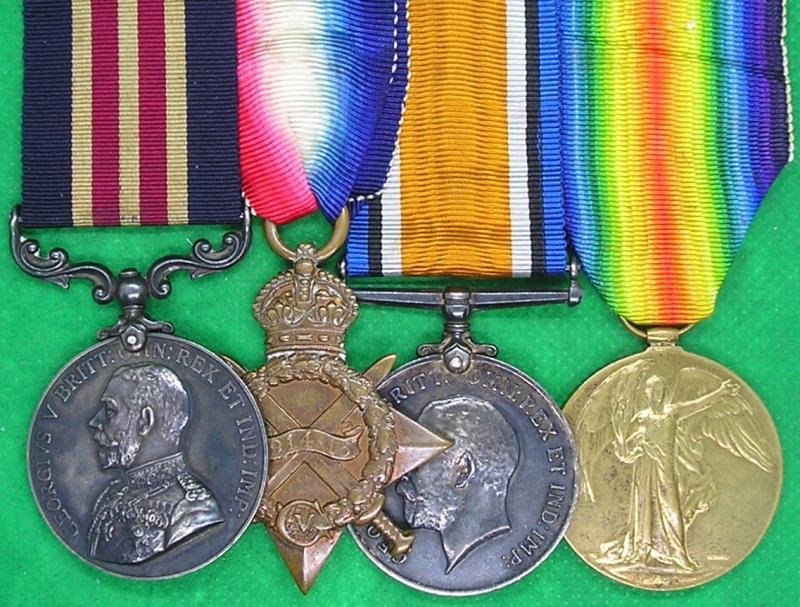 WW1 MILITARY MEDAL (MM) & TRIO, MOTOR MACHINE GUN SERVICE — image 2