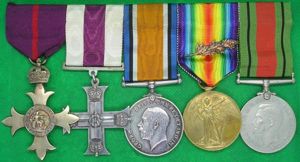 WW1 OBE, MC, PAIR & DEFENCE MEDAL, 6th S.STAFFORDSHIRE.REGT, RE …