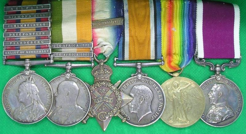 BOER WAR & WW1 OFFICERS LONG SERVICE GROUP WITH 6 BAR QSA, O BTY ROYAL HORSE ARTILLERY — image 2