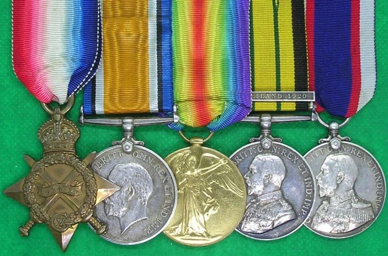 WW1 1914-15 TRIO, AGS SOMALILAND 1920 & RFR LONG SERVICE, HMS ARK ROYAL, ROYAL NAVY — image 2