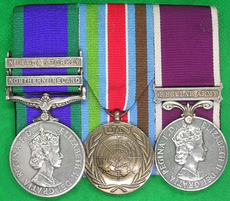 2 BAR GSM N.IRELAND & N.IRAQ & S.TURKEY, UN BOSNIA & LS&GC, ROYAL ENGINEERS — image 2
