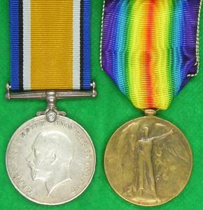 WW1 PAIR, 26th ROYAL FUSILIERS / BANKERS BATTALION