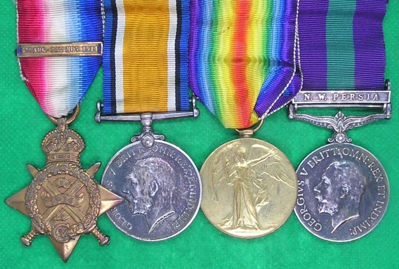 WW1 1914 STAR & BAR TRIO WITH GSM N.W.PERSIA, 13th LONDON REGIMENT & INDIAN ARMY OFFICER — image 2