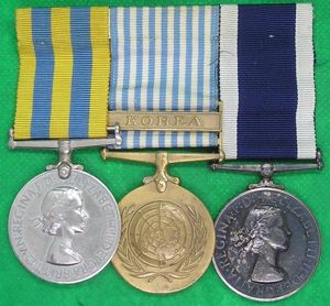 KOREA PAIR & EIIR RN LS&GC, HMS STRIKER