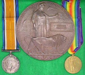 WW1 PAIR & MEMORIAL PLAQUE, 2nd YORKSHIRE REGIMENT, D.O.W F&F …