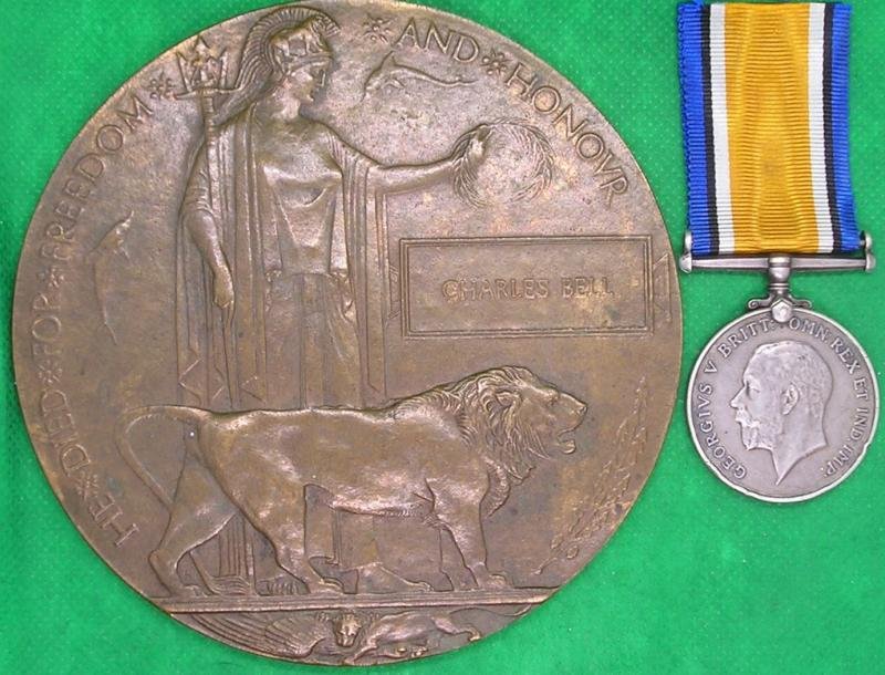 WW1 BRITISH WAR MEDAL & MEMORIAL PLAQUE, 18th DURHAM LIGHT INFANTRY / DURHAM PALS, D.O.W F&F 16-10-1917 — image 2