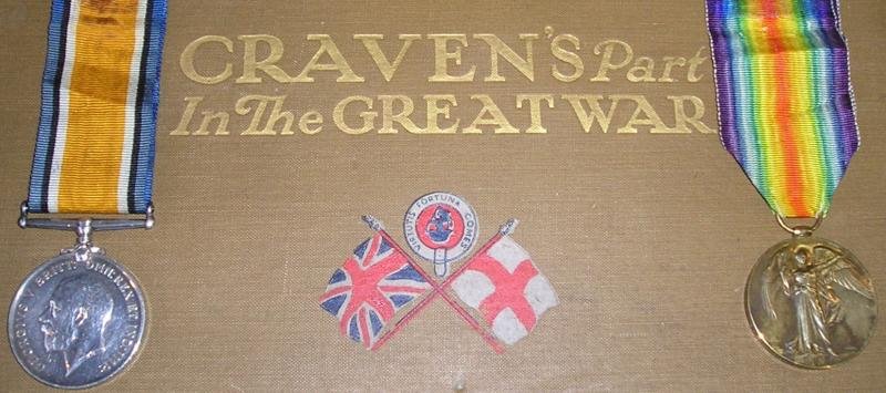 WW1 PAIR, ROYAL GARRISON ARTILLERY, WITH THE RECIPIENTS PRESENTATION COPY OF CRAVENS ROLL OF THE GREAT WAR — image 2