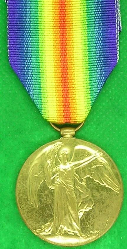 WW1 VICTORY MEDAL, OFFICER 13th MANCHESTER REGIMENT, K.I.A F&F 24-10-1918 & M.I.D, FROM BOOTLE — image 2
