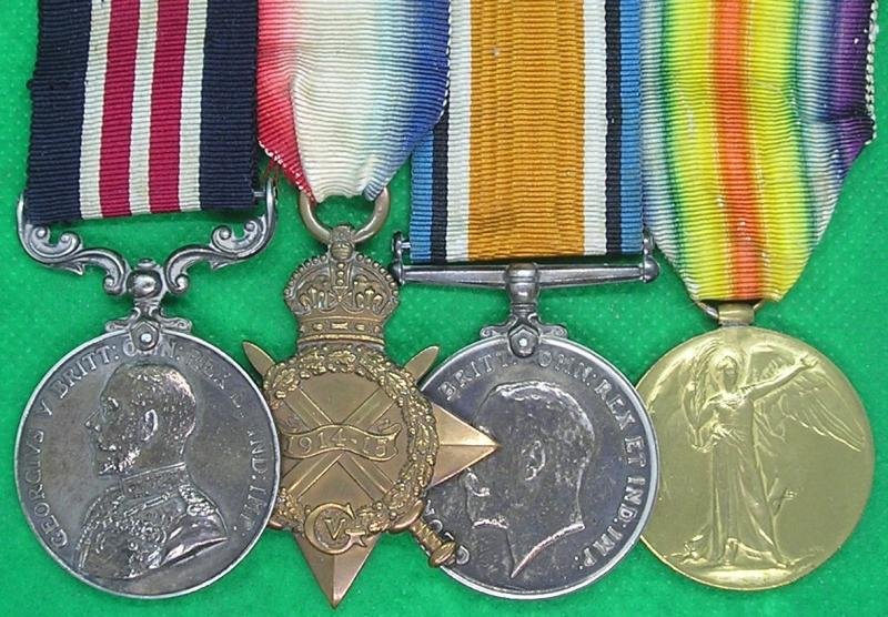 WW1 MILITARY MEDAL & 1914-15 TRIO, B-47th BDE.ROYAL FIELD ARTILLERY, FROM BRISTOL — image 2