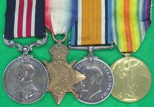 WW1 MILITARY MEDAL & 1914-15 TRIO, B-47th BDE.ROYAL FIELD ARTILLERY, …