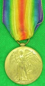 WW1 VICTORY MEDAL, 10th WEST RIDING REGIMENT, D.O.W F&F 11-7-1916, …
