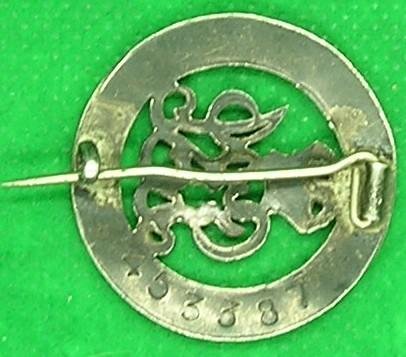 WW1 SILVER WAR BADGE, K.O.S.B / LABOUR CORPS, DISCHARGED DUE TO WOUNDS — image 3