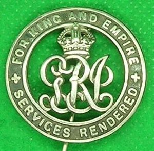 WW1 SILVER WAR BADGE, K.O.S.B / LABOUR CORPS, DISCHARGED DUE …