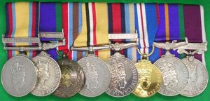 MODERN COLDSTREAM GUARDS LONG SERVICE GROUP, GULF, N.IRELAND, IRAQ, AFGHANISTAN