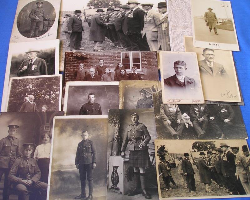 WW1 FAMILY GROUP TO THREE BROTHERS FROM BLANDFORD, DORSET, ALL DIED IN WW1, WITH ORIGINAL PHOTOS INCLUDING ONE OF THE PRINCE OF WALES MEETING THE BOYS FATHER — image 3