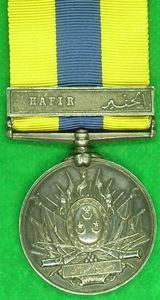 KHEDIVES SUDAN MEDAL WITH HAFIR CLASP, 1st NORTH STAFFORDSHIRE REGIMENT