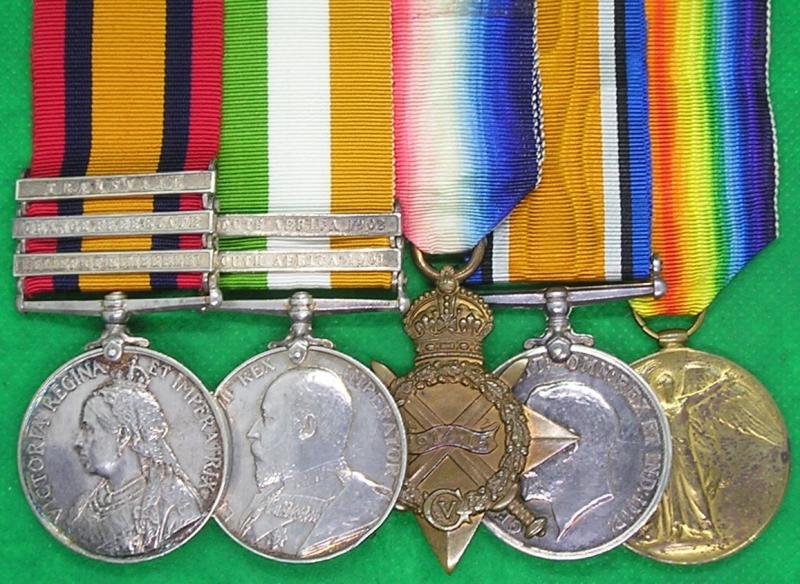 QSA, KSA & 1914-15 TRIO, Q BATTERY R.H.A & RFA, WOUNDED MODDER RIVER 15-2-1900 — image 2