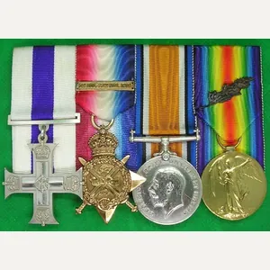 MILITARY CROSS & 1914 STAR TRIO, 9th LONDON REGIMENT / …