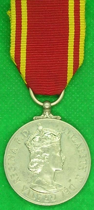 EIIR 2nd TYPE FIRE SERVICE, LONG SERVICE MEDAL — image 2