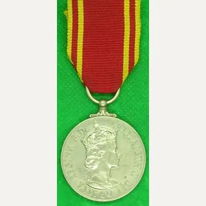 EIIR 2nd TYPE FIRE SERVICE, LONG SERVICE MEDAL